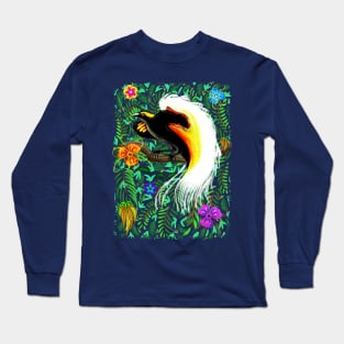 Paradise Bird Fire Feathers Long Sleeve T-Shirt